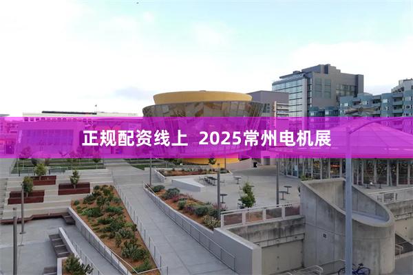 正规配资线上  2025常州电机展