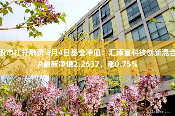 股市杠杆融资 3月4日基金净值：汇添富科技创新混合A最新净值2.2637，涨0.75%